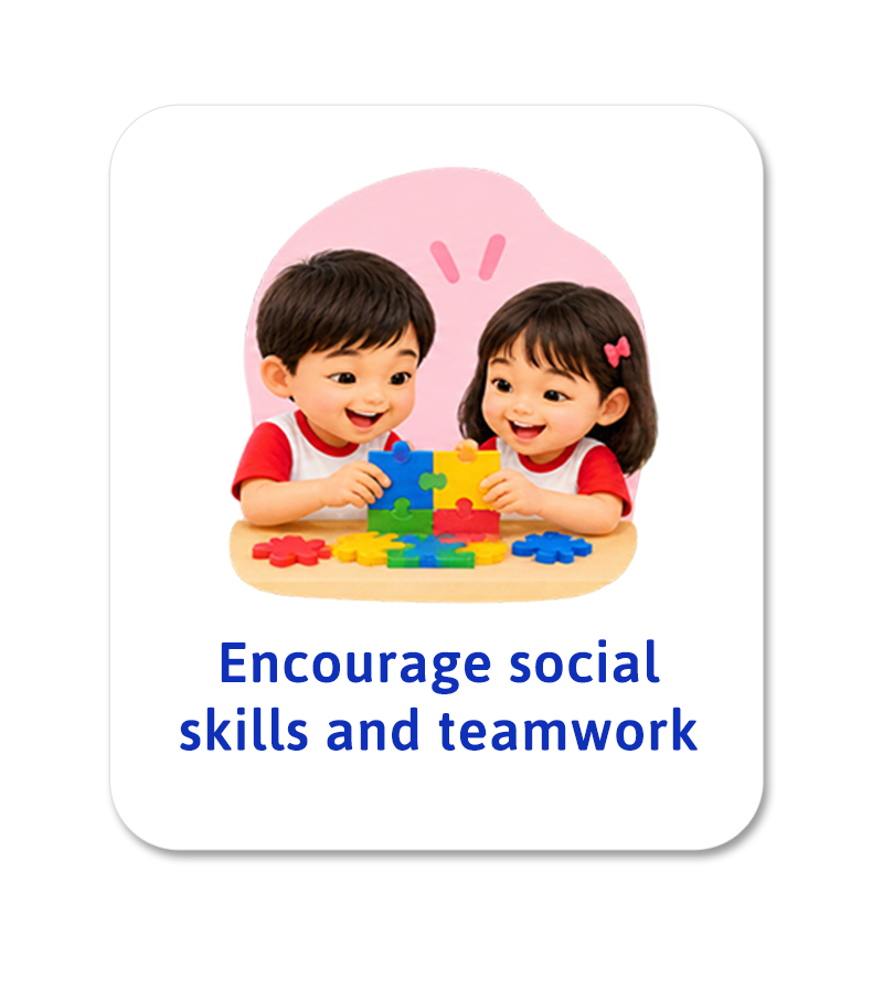Encourage social skills and teamwork